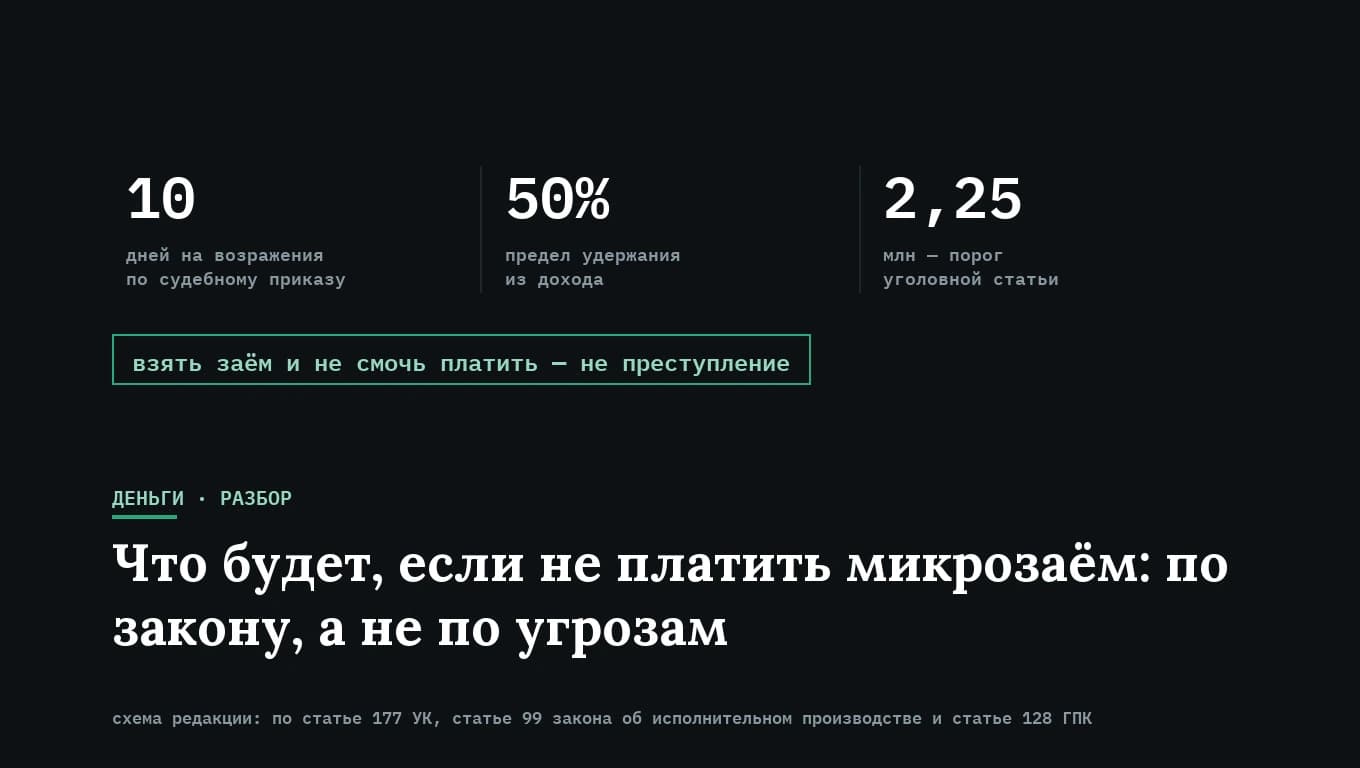 Что будет, если не платить микрозаём: по закону, а не по угрозам